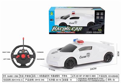 1:18四通遥控车 布嘉迪警车  不带电 方向盘 - OBL10264577