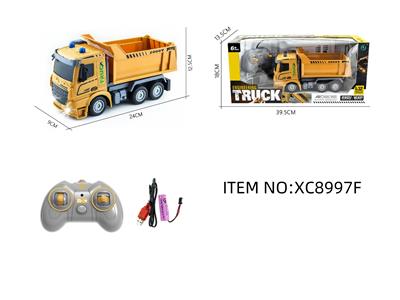 遥控系列1比32短头工程自卸四通带灯光遥控车（包电） - OBL10264701