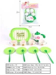 14件套绿色茶具 - OBL10278242
