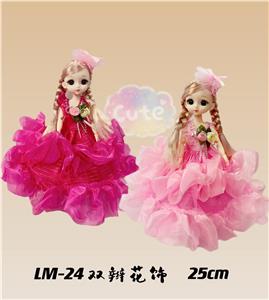 中号25CM灯光音乐婚纱公主灯笼 - OBL10279405