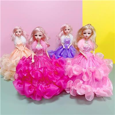 电动万向32CM双层婚纱毛领礼服公主灯笼 - OBL10279425