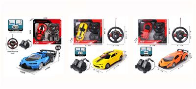 1: 16 Packs of foot pedals, gravity sensing steering wheel, charging four-way remote control car - OBL10298394