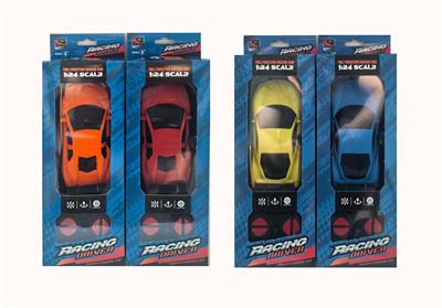 1: 24 Four way remote control car package with usb 4 mixed models - OBL10298782