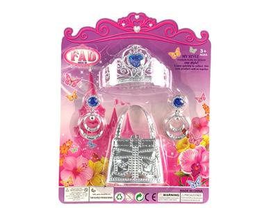 吸塑配件大皇冠+耳环+大包包饰品多色随机 - OBL10303149