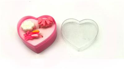 小桃心饰品盒装3只戒指 - OBL10303933