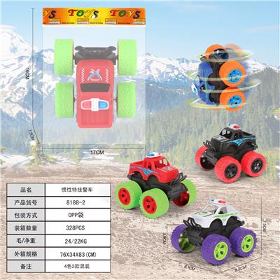 惯性特技警车     (车子轮胎3.9CM大轮） - OBL10315226