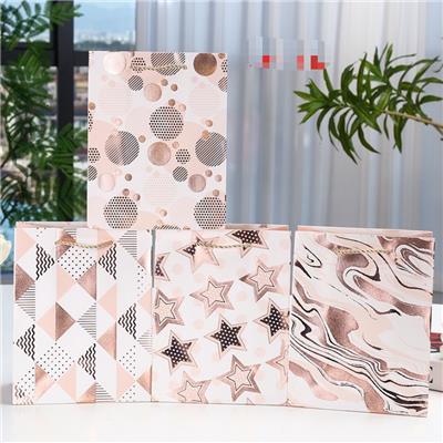 大号烫玫瑰金礼品袋 - OBL10323433