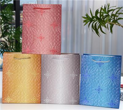 大号压纹+烫金礼品袋 - OBL10323436