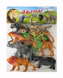 野生动物套装(6只5寸+2只4寸2树6草) - OBL10327019