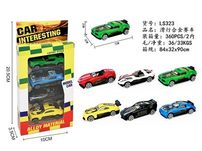 4只装滑行合金赛车 - OBL10327930