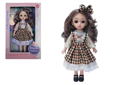 12寸3D12关节实身真眼珠芭比公主 - OBL10329009