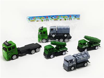 惯性拖头车载回力军事车 - OBL10329341