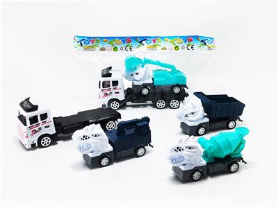 惯性拖头车载回力恐龙工程车 - OBL10329347