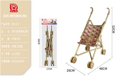 绿叶.花花厚布推车(铁) - OBL10332174