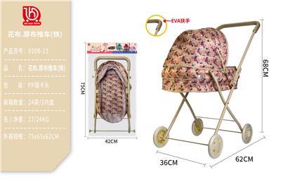 绿叶.花花厚布推车(铁) - OBL10332191