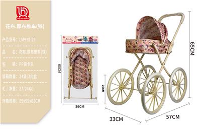 绿叶.花花厚布推车(铁) - OBL10332219
