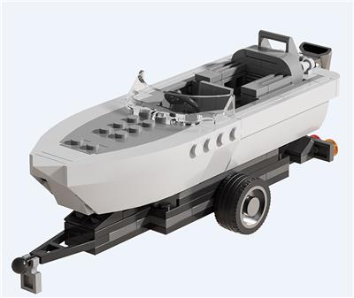 TRAILER WITH SPEEDBOAT/拖船 - OBL10333037