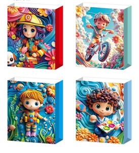大号4款配件水晶纸制礼品袋 - OBL10333182