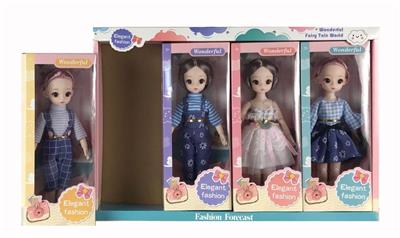 12寸实身关节3D眼芭比娃娃4PCS - OBL10334385