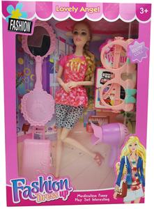 新款2025年11.5寸11关节实身潮流夏季短装长辫芭比带鞋子眼镜吹风机旅行箱镜子 - OBL10335009