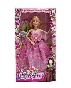 新款2025年11.5寸9关节实身婚纱大裙公主芭比带包包 - OBL10335048