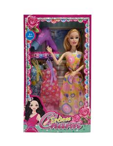 新款2025年11.5寸9关节实身时尚长裙芭比带吹风机2款吊裙 - OBL10335055