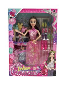 新款2025年11.5寸9关节实身时尚长裙芭比带气球鞋子2款吊裙 - OBL10335059