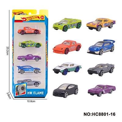 1:64风火轮合金8款5只装（赛车，跑车，肌肉车） - OBL10335086