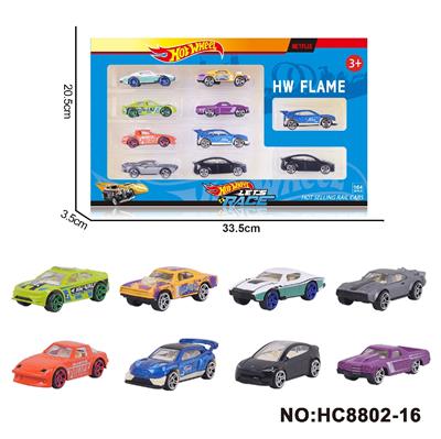 1:64风火轮合金8款10只装（赛车，跑车，肌肉车） - OBL10335090