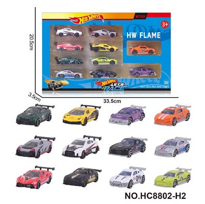 1:64风火轮12款合金车10只装（赛车，跑车） - OBL10335095