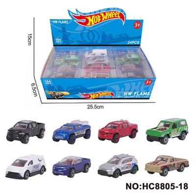 8款1:64风火轮合金车24只装展示盒 - OBL10335103