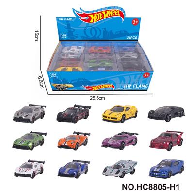 12款1:64风火轮合金车24只装展示盒 - OBL10335105