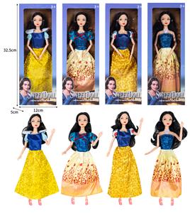 11.5寸实身关节身体迪士尼白雪公主真人版芭比娃娃 - OBL10335568