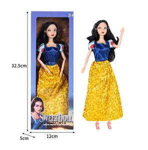 11.5寸实身关节身体迪士尼白雪公主真人版芭比娃娃 - OBL10335571
