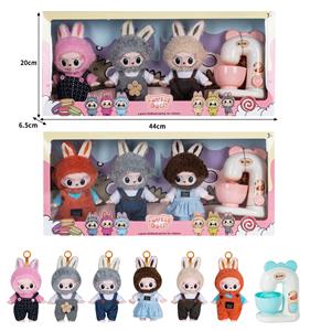 7寸全身搪胶POPMART泡泡玛特LABUBU拉布布娃娃带配件（3只装） - OBL10336136