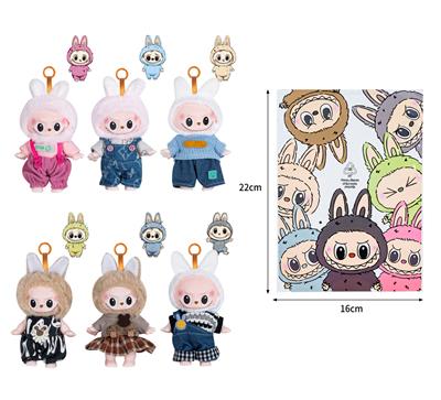 7寸全身搪胶POPMART泡泡玛特LABUBU拉布布娃娃 - OBL10336159