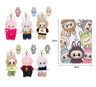 7寸全身搪胶POPMART泡泡玛特LABUBU拉布布娃娃 - OBL10336160