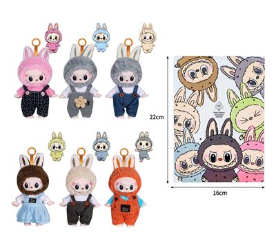 7寸全身搪胶POPMART泡泡玛特LABUBU拉布布娃娃 - OBL10336161