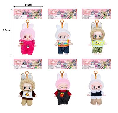 7寸全身搪胶POPMART泡泡玛特LABUBU拉布布娃娃 - OBL10336163