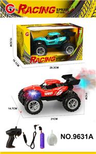 1:18四通喷雾灯光骨架遥控车（包电） - OBL10339628