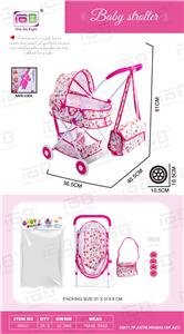 婴儿遮阳手推车（铁）EVA轮+储物蓝+手提包 - OBL10343008