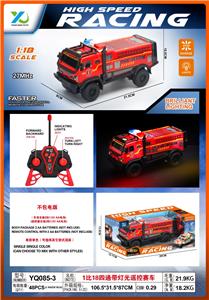1：18四通灯光遥控警车（27MHZ不包电，单色，可混装） - OBL10348436