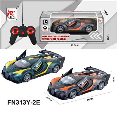 27频1：24五通遥控一键开门仿真跑车;2色混装【不包电】 - OBL10349224