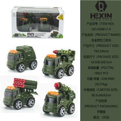 合金惯性军事车(2只庄) - OBL10351567