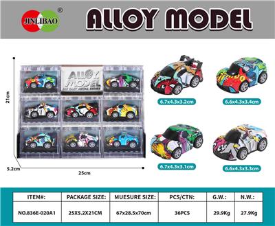 8PCS积木开窗盒
合金Q版回力涂鸦跑车 - OBL10351593