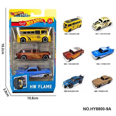 6款1:64风火轮合金车3只装 - OBL10352478