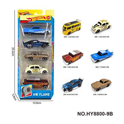 6款1:64风火轮合金车5只装 - OBL10352479
