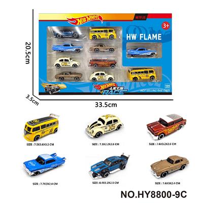 6款1:64风火轮合金车10只装 - OBL10352480