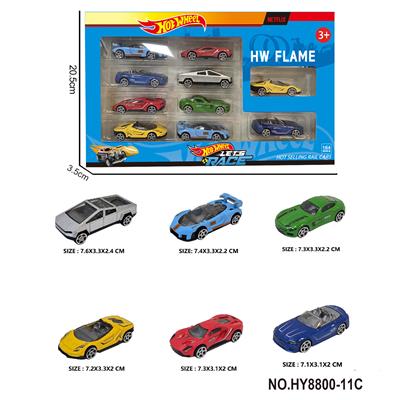 6款1:64风火轮合金车10只装 - OBL10352488