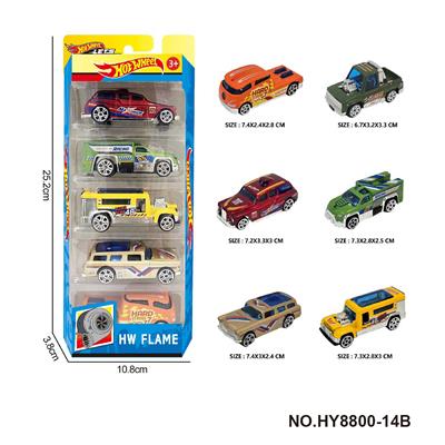 6款1:64风火轮合金车5只装 - OBL10352496